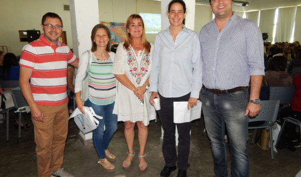 Rattazzi junto al Intendente Barroso, el diputado Vivani, la Concejal Gentile y Silvina Odello de la Direccion Municipal de Discapacidad