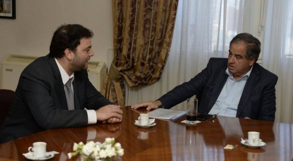 Barroso junto al Ministro de Defensa