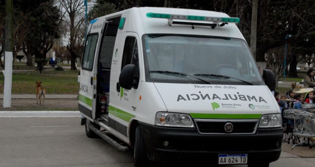 Ambulancia que le fue entregada al Hospital Municipal de Dudignac
