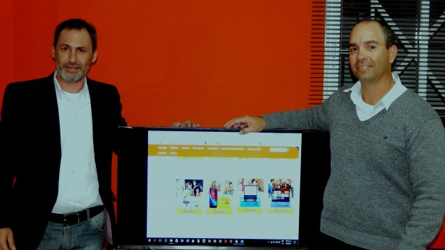Marcelo Suanno junto a Francisco Sanchez presentaron el nuevo servicio de comercio electronico de La Fama Hogar