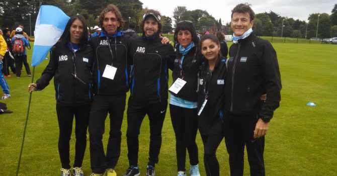 Equipo argentino de Ultramaraton que participa en Belsfat, Irlanda