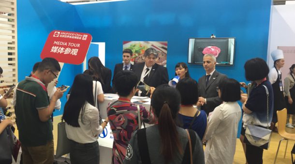 Stand del IPCVA en la muestra en Beijing