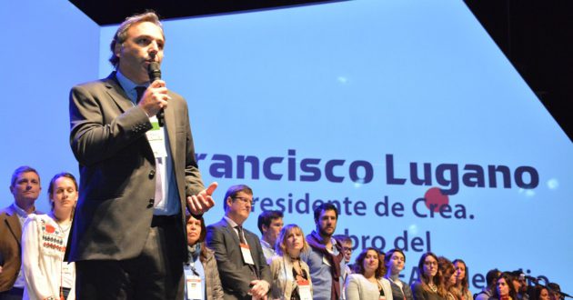 Francisco Lugano durante el cierre del existoso Congreso Createch en Cordoba