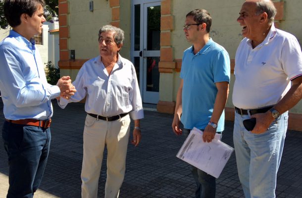Carretero junto a Barbieri, Vivani y Baglietto en Facundo Quiroga – foto Prensa Vivani