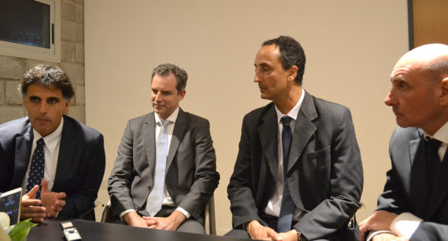 Manuel Mantilla, Christian Kimelman, Raúl Barcesat y Ricardo Alegre en dialogo con El Regional Digital