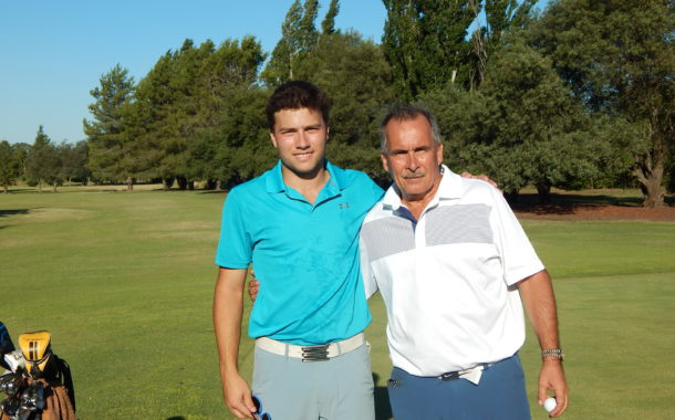 Miguel Sancholuz y Miguel Trofimovih juegan la final del Golf Club Atletico 9 de Julio