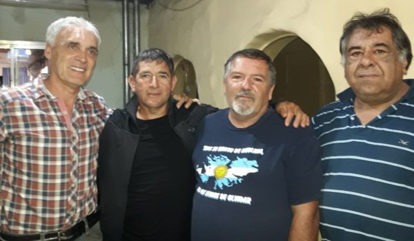 Brangeri, Villalba, Bozzufi y Gastambide tras reunirse con el Intendente Barroso