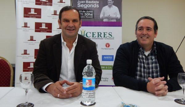 Juan Bautista Segonds junto a Diego Baztarrica de la Sub Comision de Rugby
