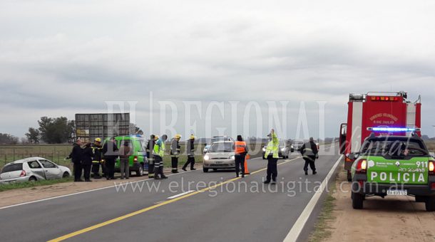 El accidente fue el Km 248 de ruta nacional 5