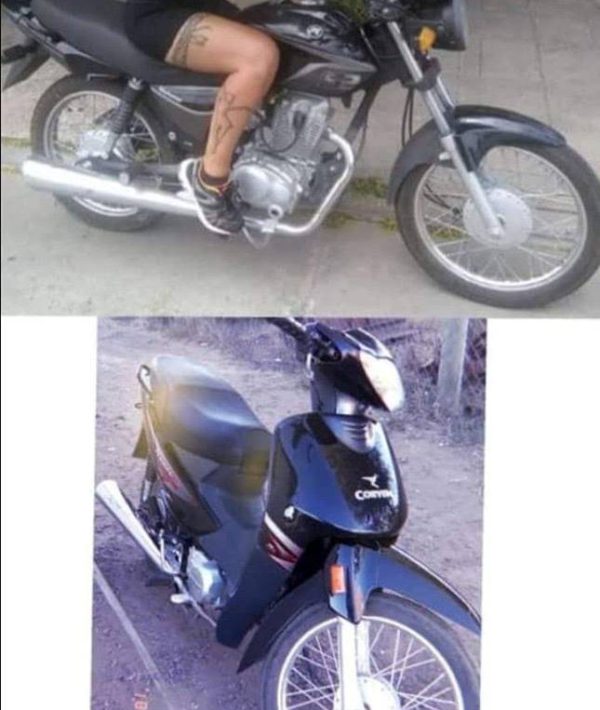 Motocicletas robadas de calle Gardel al 1400