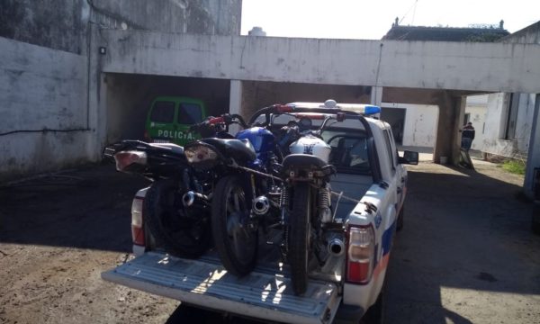 Motos secuestradas por policia