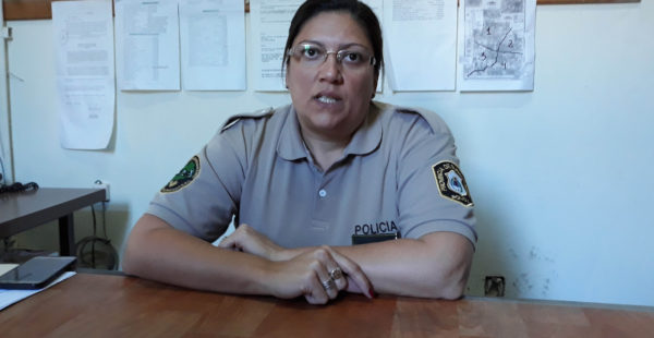 Comisario Analia Muñoz, titular del CPR 9 de Julio