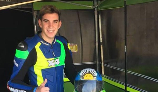 Lucas Piky Pastorino en una de las carreras mas importantes de su vida