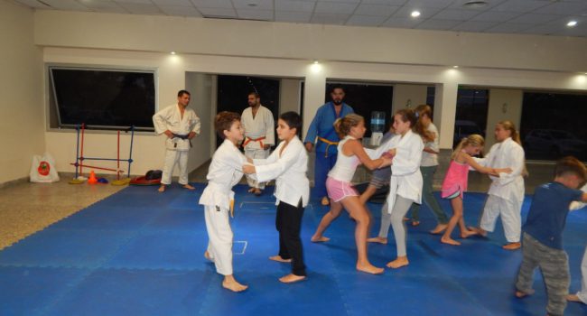 Alumnos de Judo este martes en San Martin