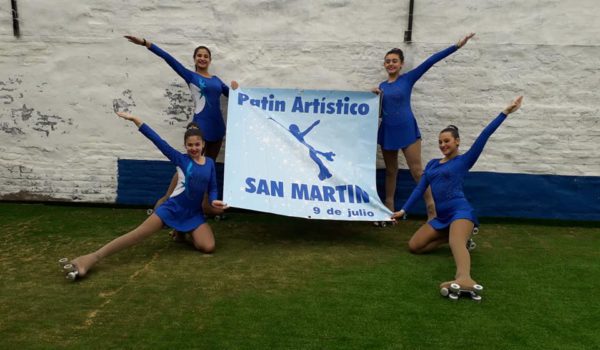 Patinadoras del Club San Martin en Juegos Bonaerenses en Pehuajo