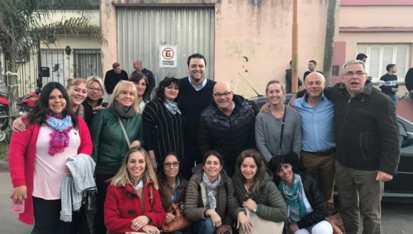 Mariano Barroso e integrantes de Juntos por el Cambio acompañaron la presentacion de la precandidatura a gobernador de Maria Eugenia Vidal