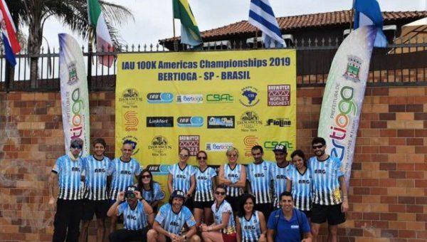 Equipo argentino de ultramaraton en Brasil
