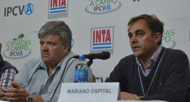 Mariano Ospital junto al presidente de IPCVA Ulises Forte