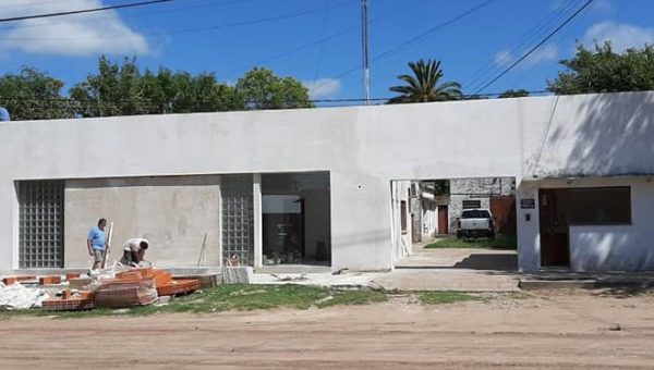 Asi esta quedando su sede, pegado al antiguo inmueble de Cooperativa Electrica de French