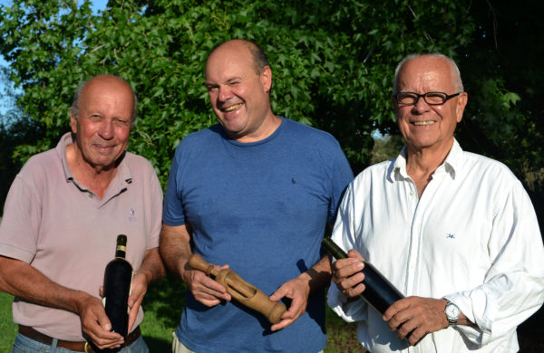 Felices de lo hecho, Luis Ventimiglia, Pablo Utello y Ricardo Debernardi compartieron su vino con El Regional Digital