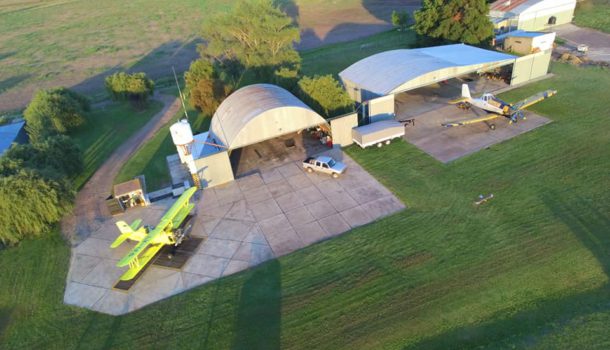 Hangar de Pedreschi – foto Pedreschi Aplicaciones aereas
