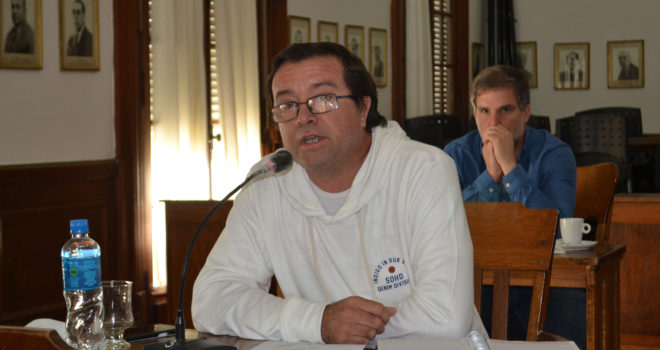 Concejal Cristian Martin de Facundo Quiroga defendio el proyecto y explico la situación