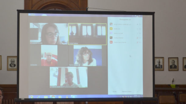 Concejales que asistieron de manera virtual a la Sesion del HCD
