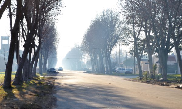 El humo esta mañana sobre Av Compaire en 9 de Julio