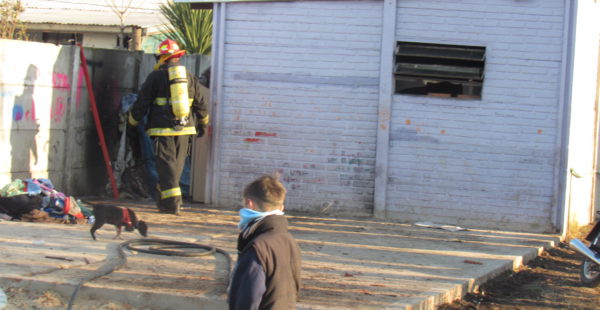 Vivienda donde se produjo el incendio