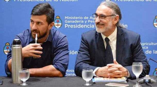 Ruiz Aragon y el Ministro de Agricultura, Basterra