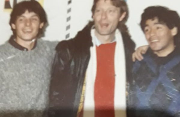 Daffara, Signorini y Maradona en 1990