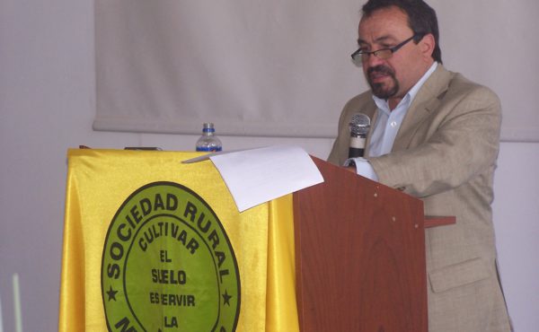 Alberto Gallo Llorente durante un mensaje en SRNJ como presidente