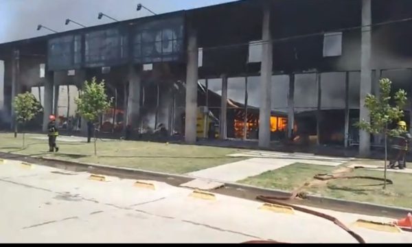incendio del local comercial en Pehuajo