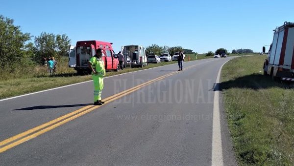 El accidente se produjo en el km 243