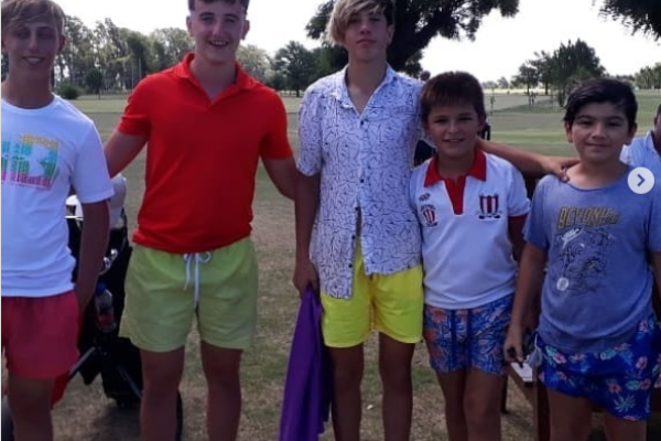 Los cinco golfistas nuevejulienses que viajaron a Villegas