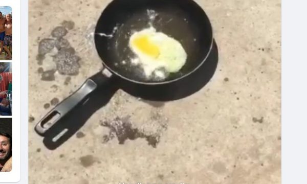 Momento en que se hace el huevo frito -captura video
