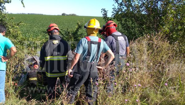 Trabajo de Bomberos en el lugar