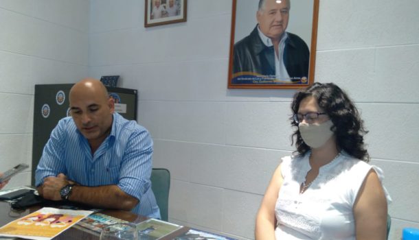 Dra Barone y Vargas del Sindicato de Luz y Fuerza en dialogo con la prensa