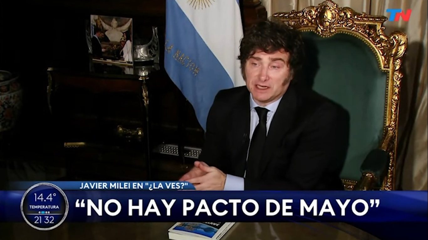 Milei confirmó que no habrá “Pacto de Mayo” el fin de semana en Córdoba