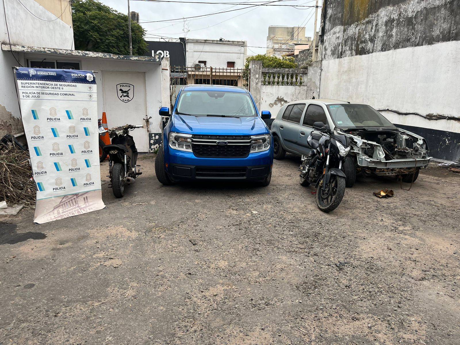 Policía de 9 de Julio secuestra a un vecino de la ciudad varios vehículos con pedido de secuestro por robo