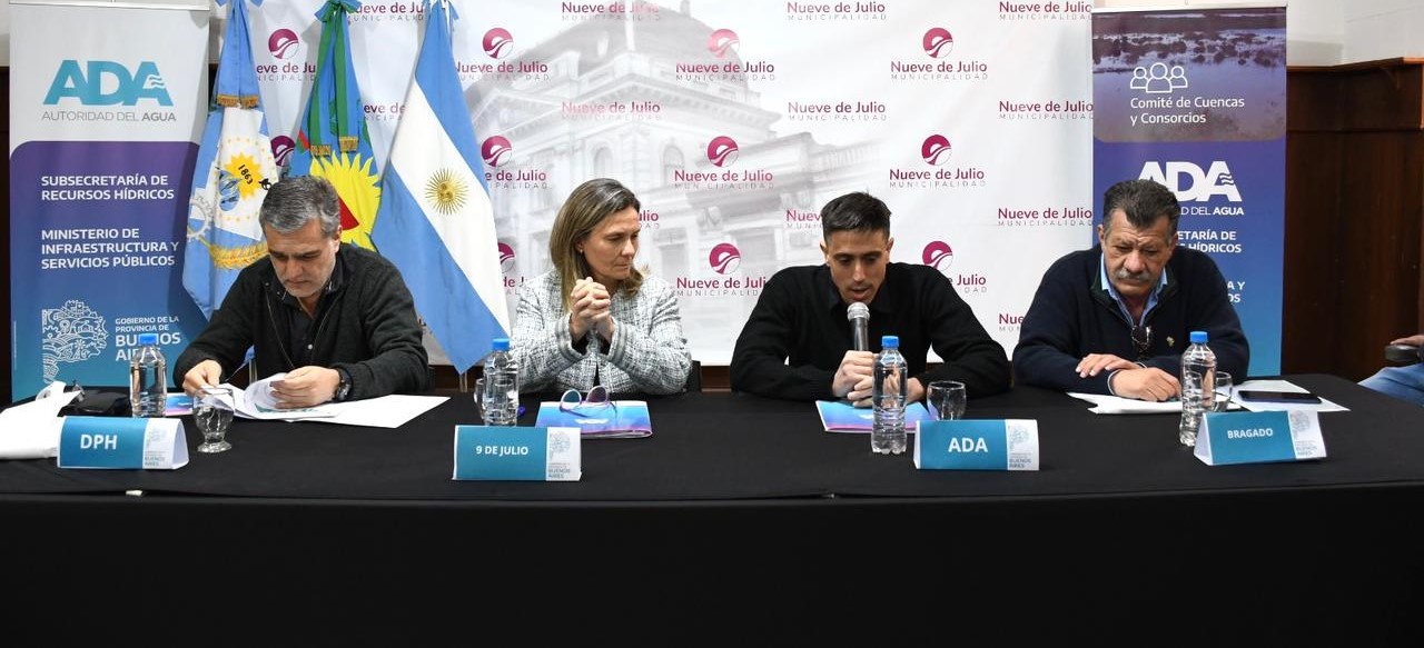 Como será la obra del “Nodo Bragado” y el abordaje de canales clandestinos temas de la reunión de la Cuenca Sub Región A2 en 9 de Julio