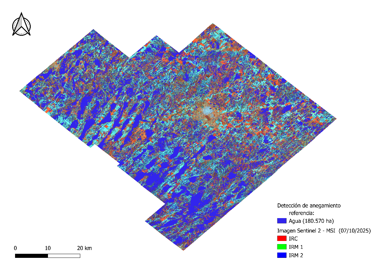 Informe INTA: El partido de 9 de julio tiene 180 mil hectáreas anegadas, en condiciones de no poder producir