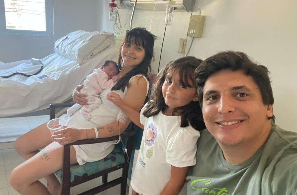Cipriana, la primer bebe nacida en el 2026 en 9 de Julio