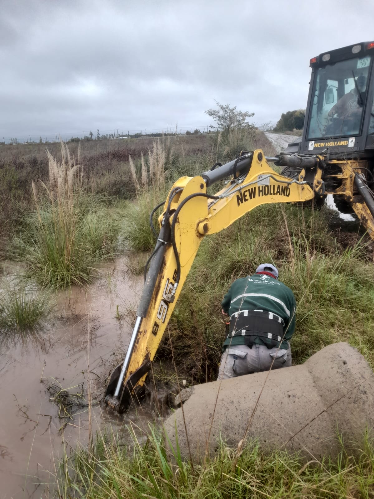 Con un registro de lluvia de  170 mms., se conoce sobre anegamientos en la ciudad y localidades