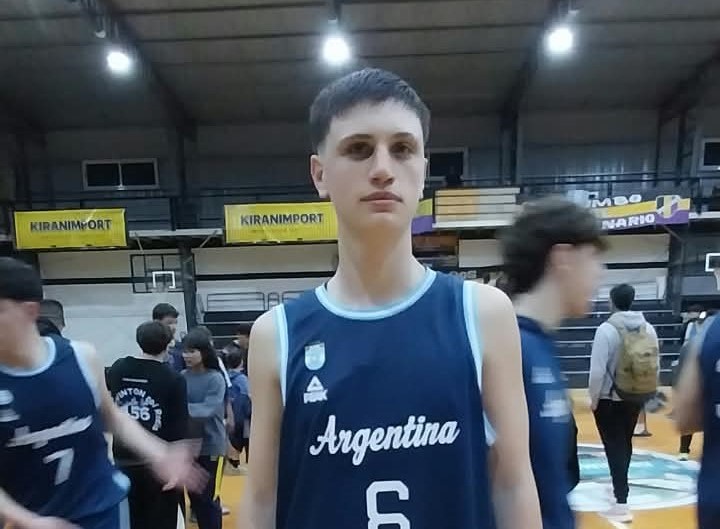 El juvenil basquetbolista de 9 de Julio, Luca Merico es parte de la Pre Selección U15 Masculina